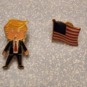 Trump Happy Pin set In stock!  As seen on the news. Instock! Free Shipping!